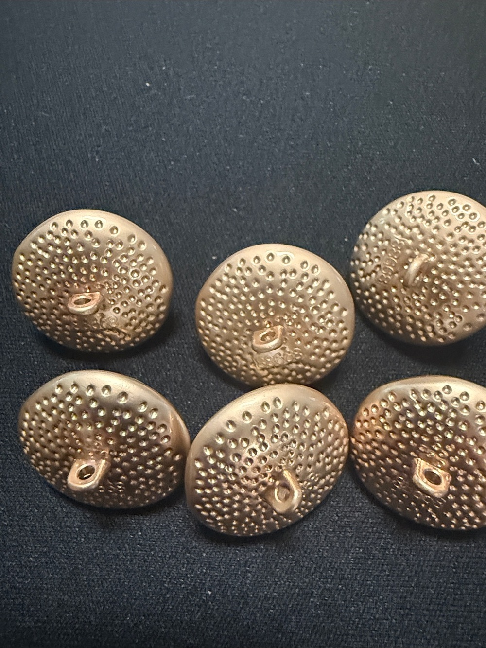 Gold and Pearl Logo Buttons / Brooches Set - Picture 8 of 8